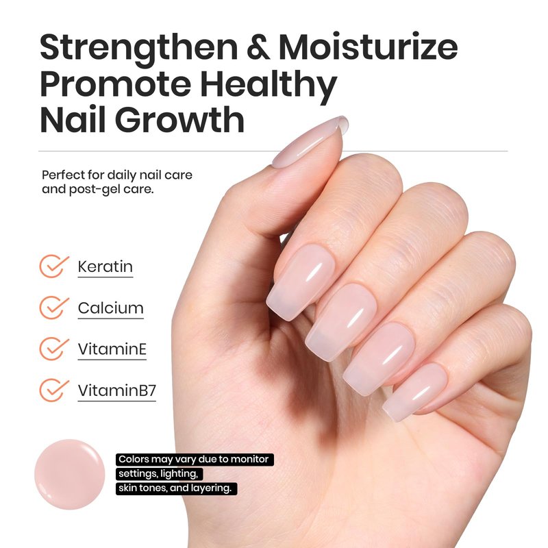 Beetles Rubber Base Builder Nails Gel: Brownish Pink Natural Nude Color Base Gel Nail Polish For Nails Thickening, U V LED Lamp Cure Nail Strengthening Extension Sculpting