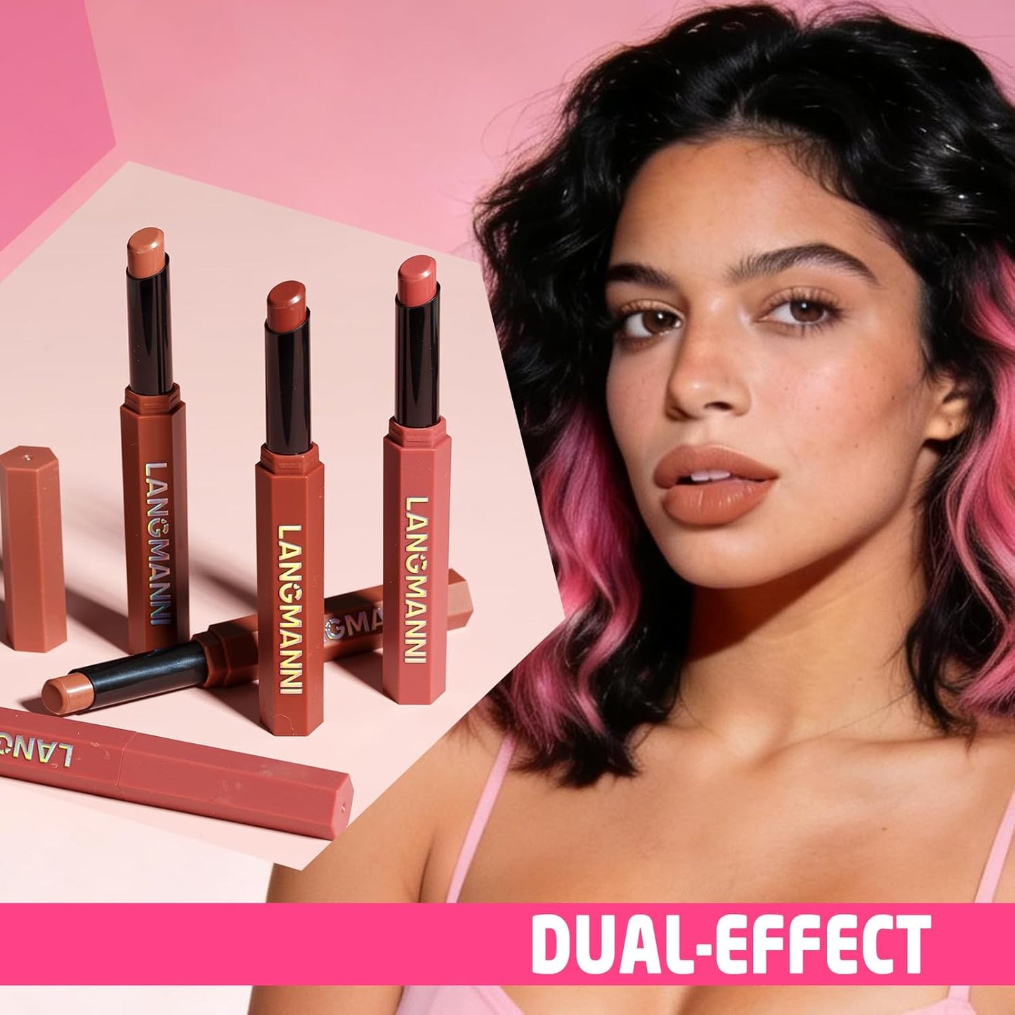 Velvet Matte Lipstick Set - 10 High Pigment Nude & Dark Shades | Long-Lasting Waterproof Lip Balm for Women
