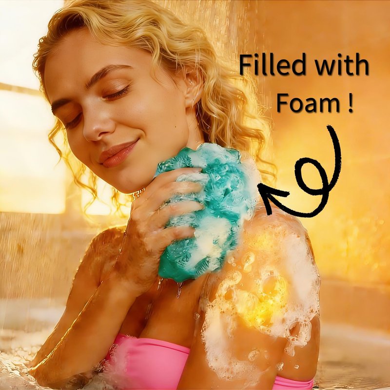 African Net Sponge Authentic, Bath Sponge Exfoliating Net Sponge Washcloth Body Scrubber, Bath Accessories for Women, 3 PCS