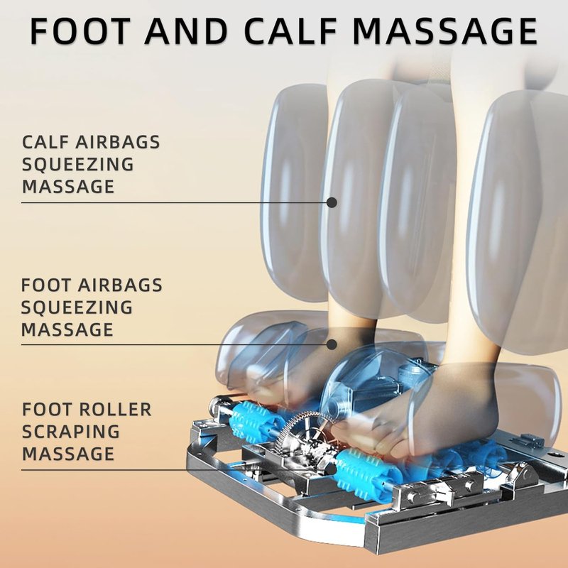 MassaMAX 4D Full Body Massage Chair - AI Voice Control, Zero Gravity, 15 Modes, 55" SL Track, Foot Rollers & Heating