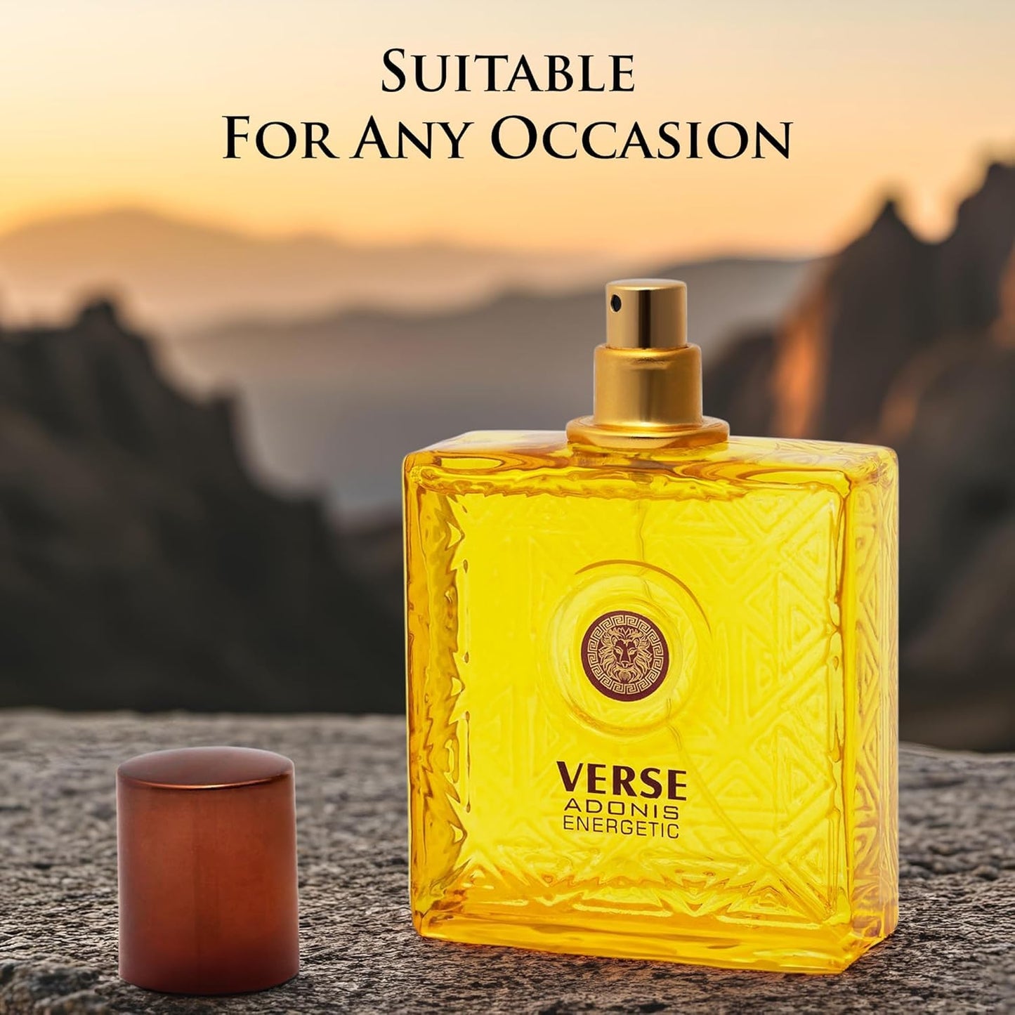 Verse Adonis Men’s Cologne Gift Set – 4 Fragrance Collection (Energetic, Pour Homme, Aquarius Blue, Uomo Fantasy) – Long Lasting Cologne Sprays with Fresh, Citrus, Woody Notes – 3.4 Fl Oz Each