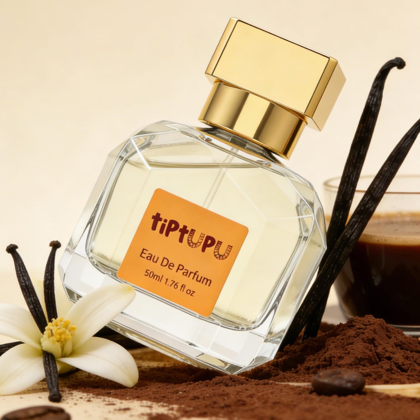tiptupu Ambery Vanilla Eau de Parfum for Women, Inspired by Y.SL's Black O.pium, Feminine Fragrance 1.76 Fl Oz Spray 50ml