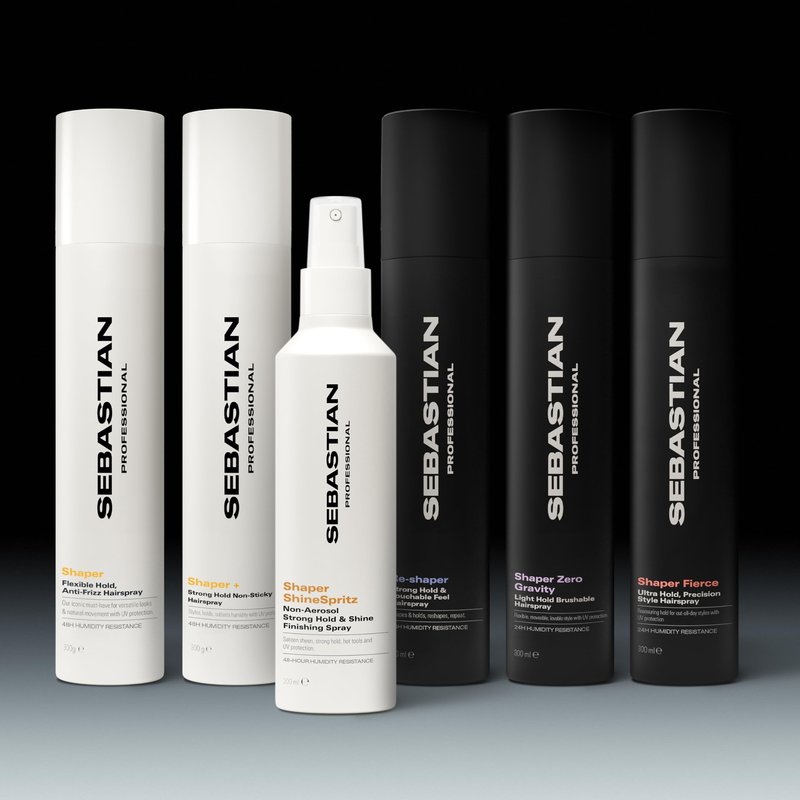 Sebastian Professional Shaper Plus Hairspray, 80% VOC | Humidity Resistant, Original Extra Hold | 10.6 oz