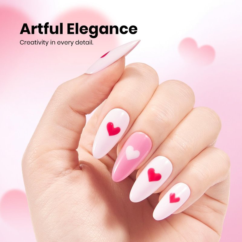 Beetles Baby Pink Gel Polish - Milky Petal 15ml/0.51Oz, Light Pink Gel Nail Polish for Pastel Nails, Same Color Bottle STAY SHINING Series, Long-Lasting Soak Off UV LED Lamp Spring Nails Art