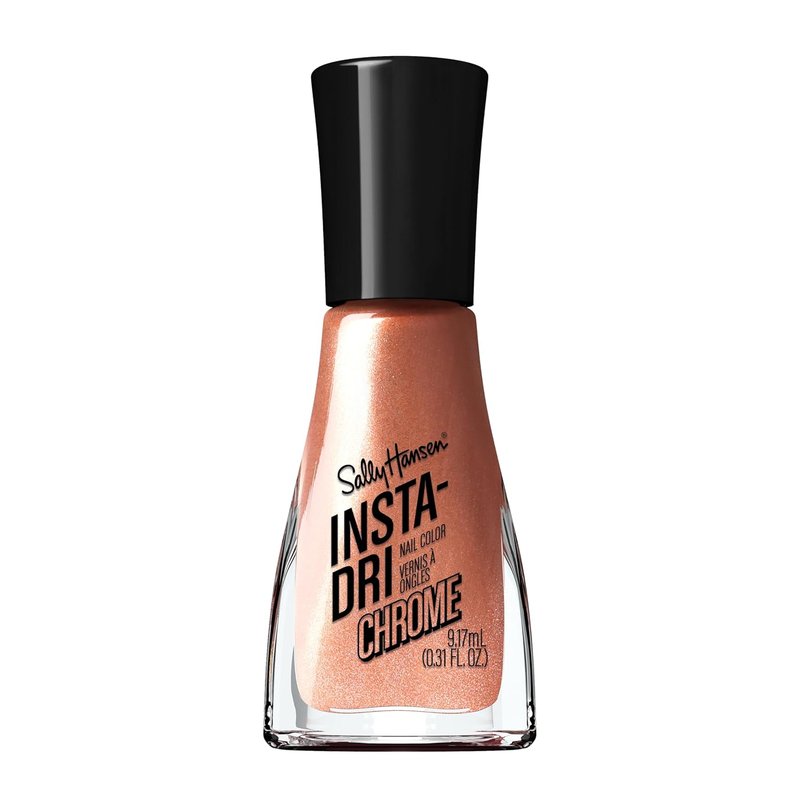 Sally Hansen Chrome Top Coat - Quick Dry, Long Lasting, Streak-Free Shine | Copper Crush Metallic Nail Polish