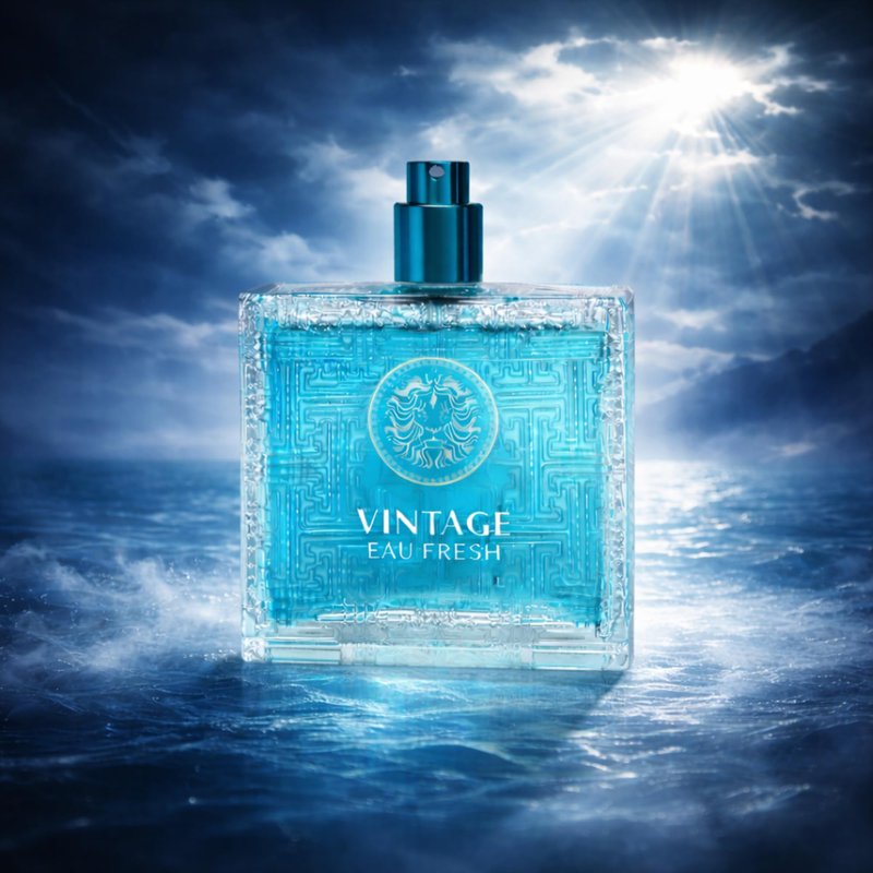 Sandora Fragrances Eau de Parfum for Men – Lemon, Bergamot, Cedar & Amber – Fresh, Aquatic, Elegant, Refined Scent, 3.4 fl oz / 100ml