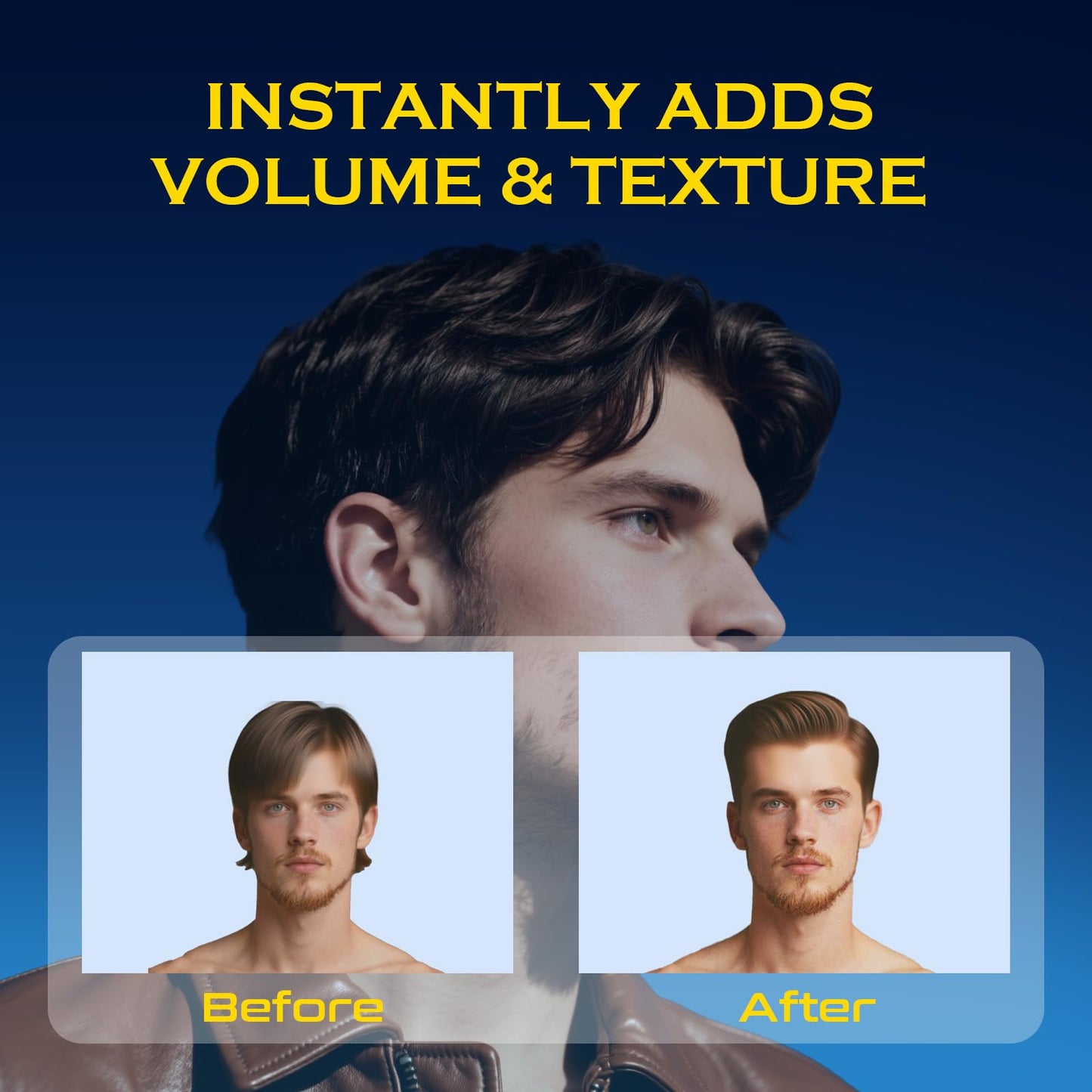 THEMANCODE Texture Powder for Men, Lightweight Hair Styling Powder Adds Volume and Texture for a Natural Look, Best for Short to Medium Hair, Father Day Gifts for Him, 30 g
