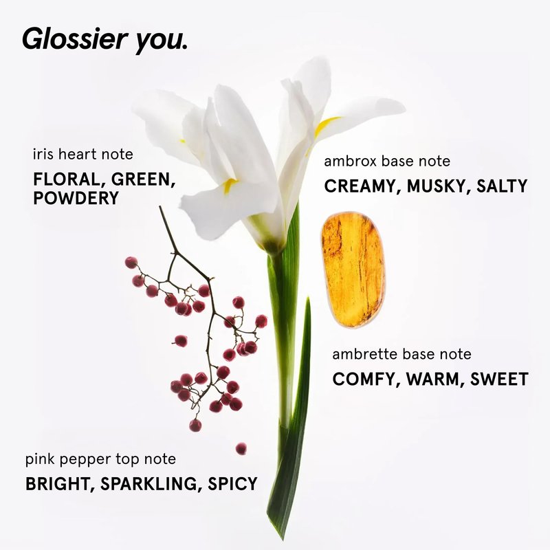 Glossier You Solid Perfume - Unisex Fragrance for Women & Men in Refillable Compact, Alcohol-Free Balm Melts Into Skin - Buildable Warm & Spicy Scent Pink Pepper, Iris, Ambrox - Travel-Friendly, 3g