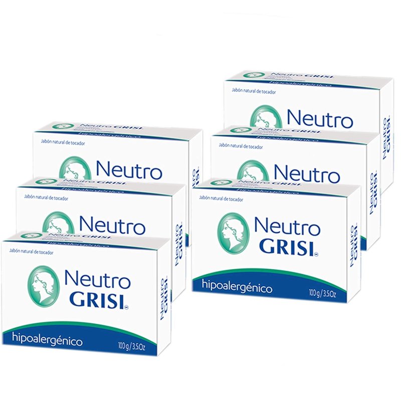Neutral Soap 6-Pack | Hypoallergenic, Gentle Formula for Sensitive Skin