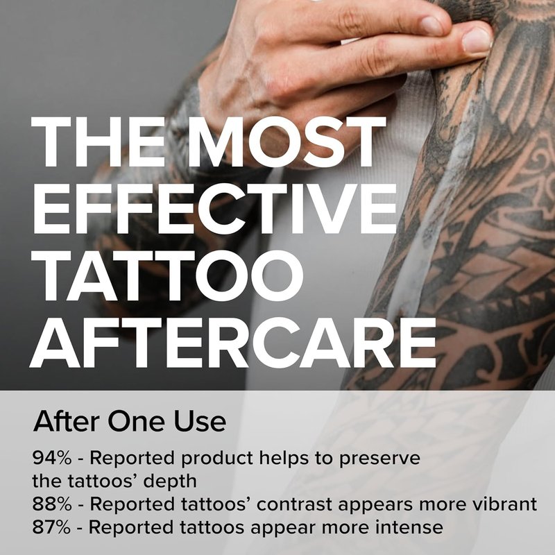 Mad Rabbit Tattoo Balm & Aftercare Cream- Color Enhancement that Revives Old Tattoos, Hydrates New Tattoos, Made With Clean Ingredients + Petroleum Free, Daily Tattoo Lotion Moisturizer & Brightener