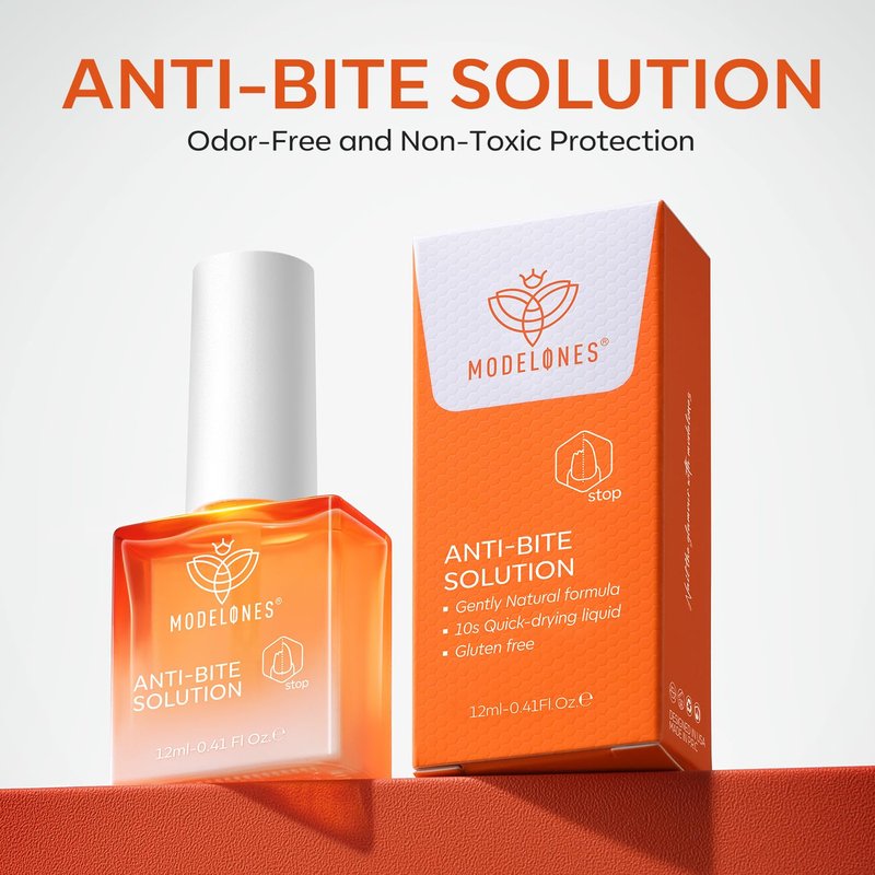 modelones Nail Biting Treatment for Kids Thumb Sucking Deterrent Quick Dry Nail Biting Prevention Bitter No Bite Nail Polish for Nail Care Stop Biting Nails Repair for Damaged Nails 0.41 fl oz