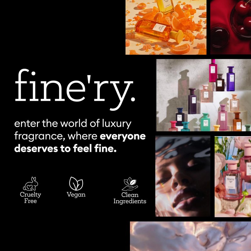 Fine'ry Body Mist Gift Set Gourmand Fragrance Spray Trio | Cherry, Pistachio & Vanilla Scents | Hair & Body Perfume Mist | Vegan, Cruelty-Free | 5 oz x 3