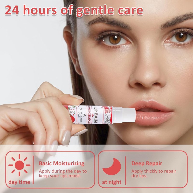 Natural Lip Balm Bulk - 32 Pack with Vitamin E & Coconut Oil | Moisturizing for Dry Lips - 16 Flavors