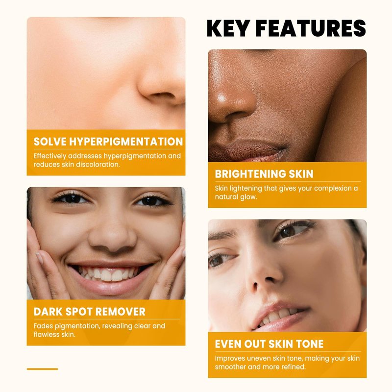 PIPIHUA Kojic Acid Soap - Turmeric Soap with Turmeric & Lemon & Collagen & Hyaluronic Acid & Glutathione