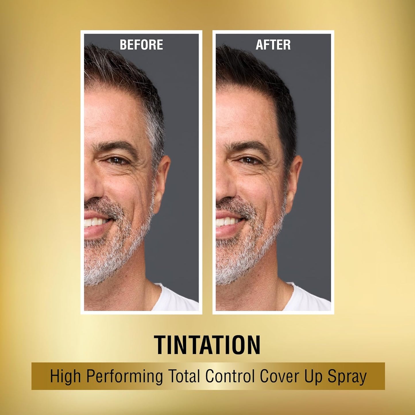 Tintation Temporary Hair Color Spray - Instant Gray Root Cover Up, Water-Resistant, Smudge-Proof | Travel Size (Black)