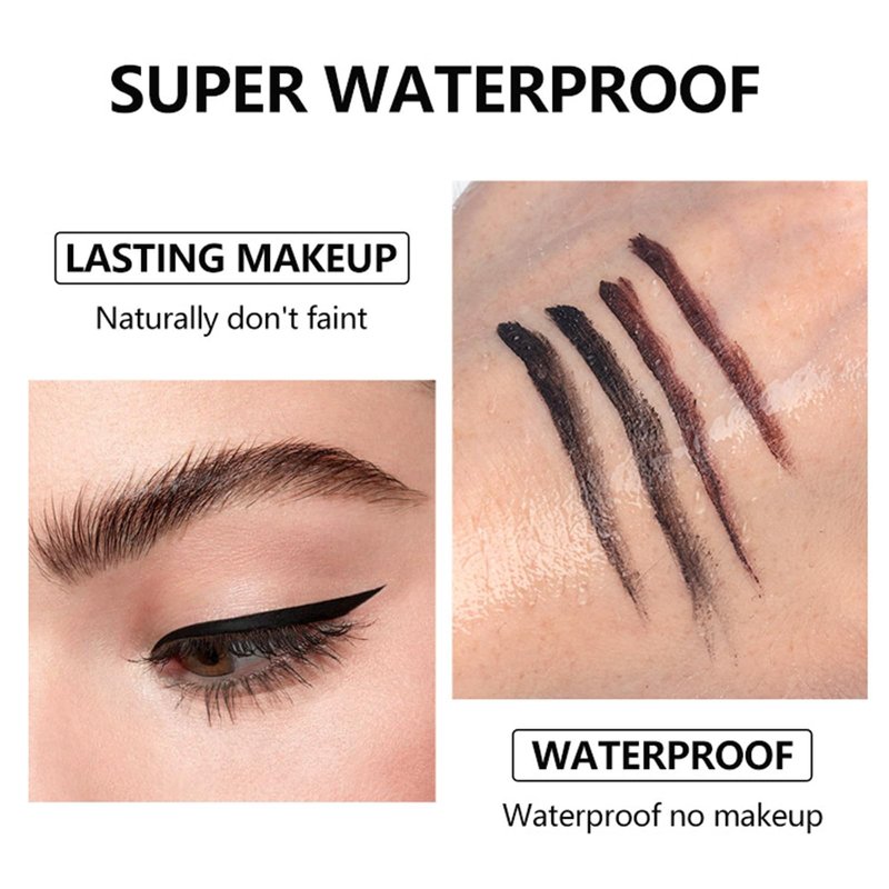 Cosmetics Pigment Activator,Makeup Mixing Liquid Eyeliner Gel Set,Long Lasting Waterproof High-Intensity Pigments Smudge-Proof Eye Liner Gel,Makeup Mixing Liquid With Long Eyeliner Brush Set