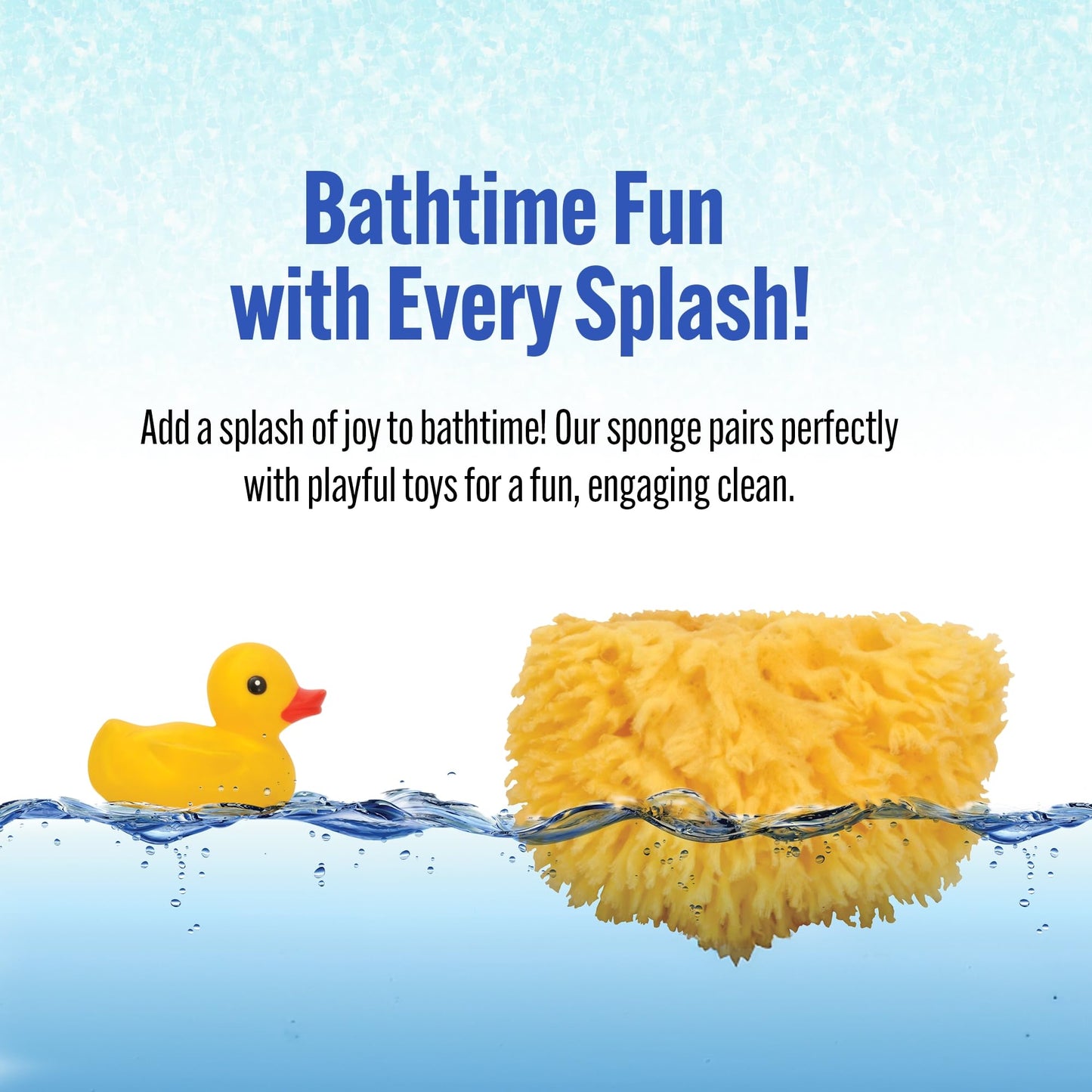 Baby Buddy (1 Count, 4 Inch) Natural Yellow Sea Bath Sponge, Natural Baby Bath Sponge for Newborns and Kids, Soft When Wet, Absorbent, Biodegradable, Hypoallergenic