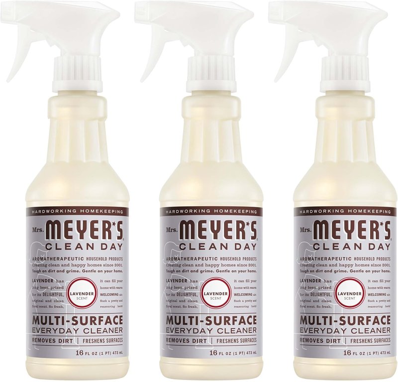Mrs. Meyer's Clean Day Multi-Surface Cleaner - Lavender Scent, 16 Fl Oz Bottle | 3 Pack