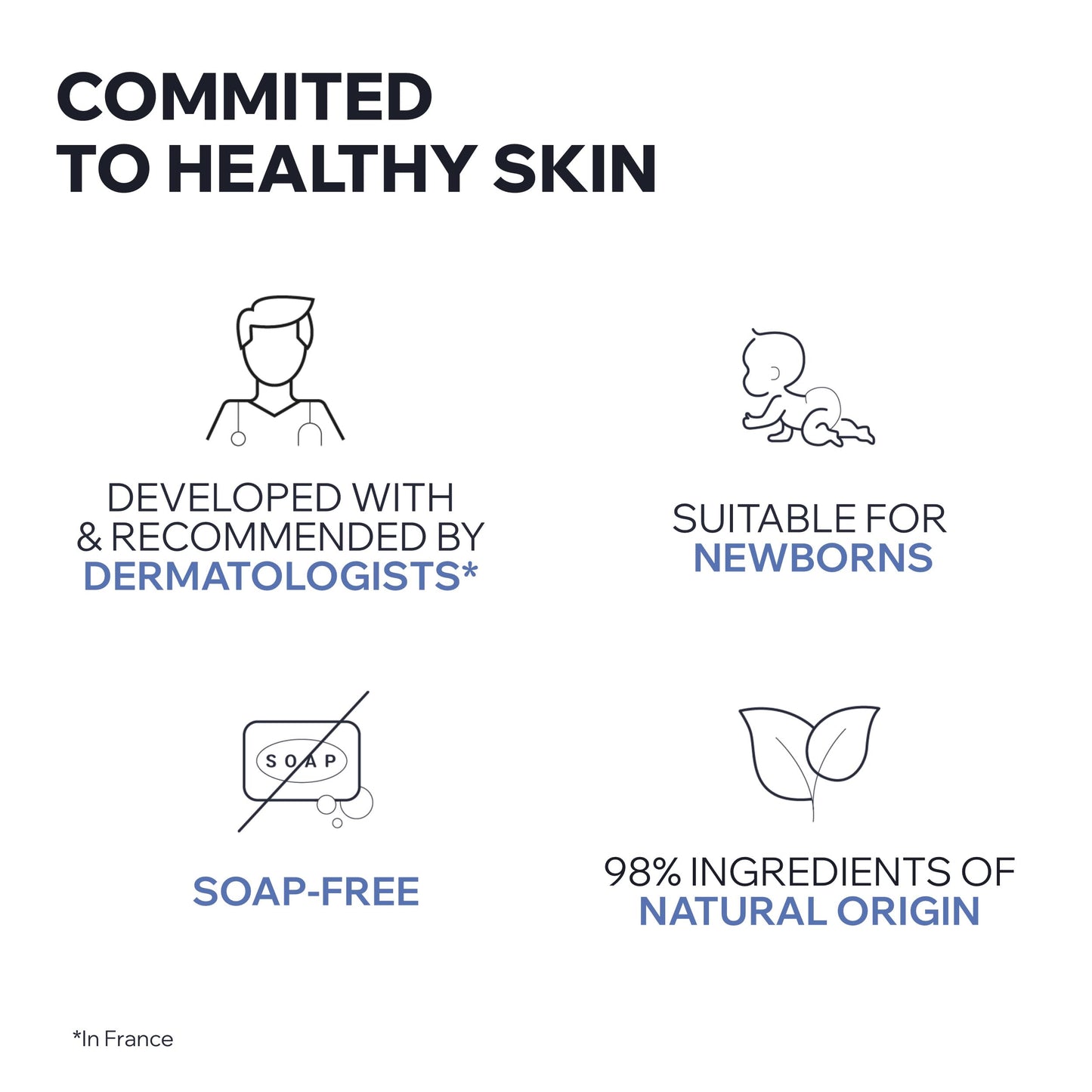 Uriage Baby No-Rinse Face & Body Cleanser With Organic Edelweiss, Soothes, Softens And Respects Baby's Delicate Skin, Ultra-Convenient Pump, Soap Free, Physiological Ph