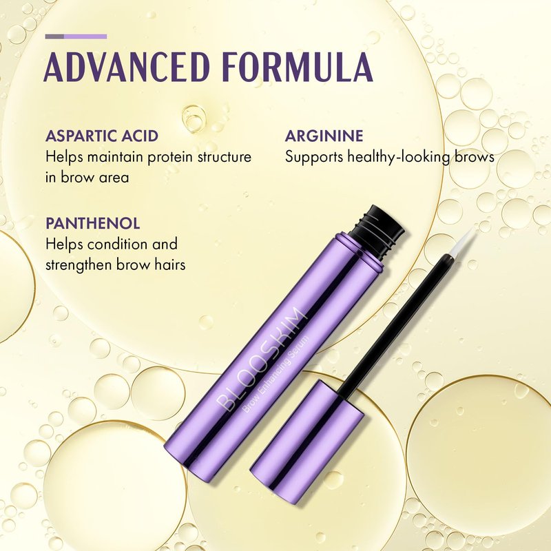 Blooskim Eyebrow Growth Serum - Natural Formula for Thicker, Fuller Brows - Fast Nourishing Results
