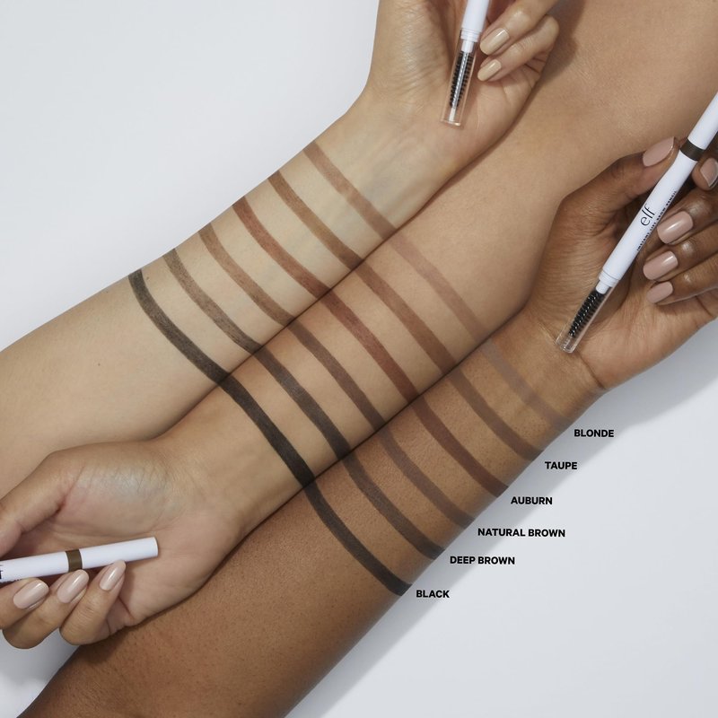 e.l.f. Instant Lift Brow Pencil, Dual-Sided, Precise, Fine Tip, Shapes, Defines, Fills Brows, Contours, Combs, Tames, 0.006 Oz, Deep Brown, 1 Count (Pack of 2)