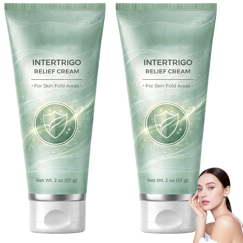 Intertrigo Cream by [Brand Name] - Soothing Skin Fold Care & Chafing Support | Fast-Drying, Non-Greasy Formula (2 oz, Pack of 2)