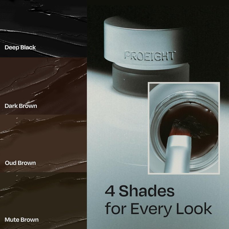 Piccasso PROEIGHT Gel Eyeliner - Long Lasting Waterproof Mute Brown | High Pigment for Precise Application