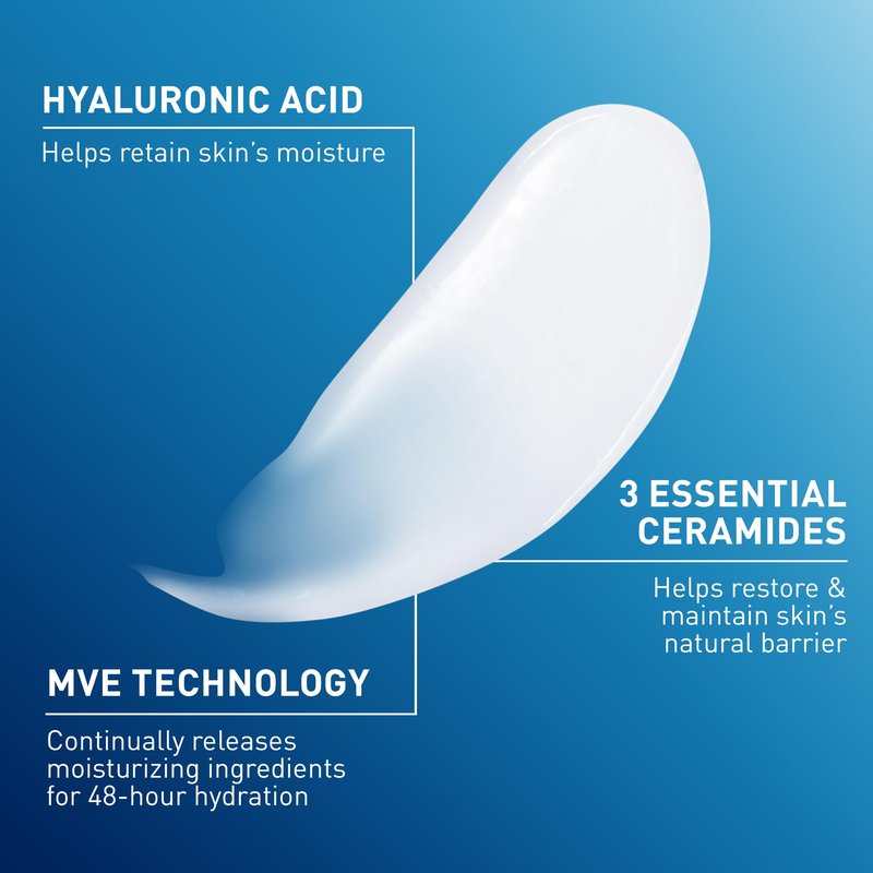 CeraVe Daily Moisturizing Lotion for Dry Skin, Body Lotion & Face Moisturizer with Hyaluronic Acid and Ceramides, Daily Moisturizer, Fragrance Free, Oil-Free, 12 Ounce (Pack of 12)