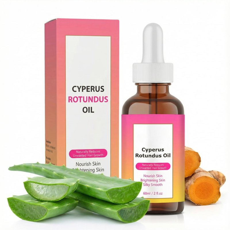 KPEBN Cyperus Rotundus Oil for Hair Removal - Natural Formula to Reduce & Slow Body Hair Regrowth, Soothing Skin Care for Legs, Arms, Underarms & Full Body, 60ml (2 fl oz)
