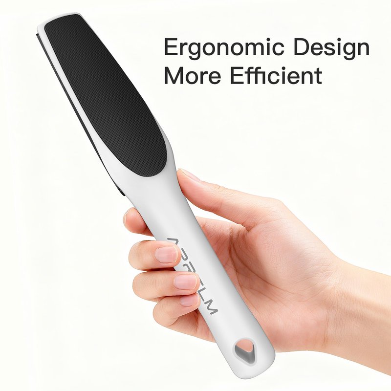 APRELM 3-Sided Nano Glass Foot File, 3-in-1 Coarse/Medium/Fine Foot Callus Remover, Professional Callus Remover for Feet Hard Skin Smooth Polishing (White)