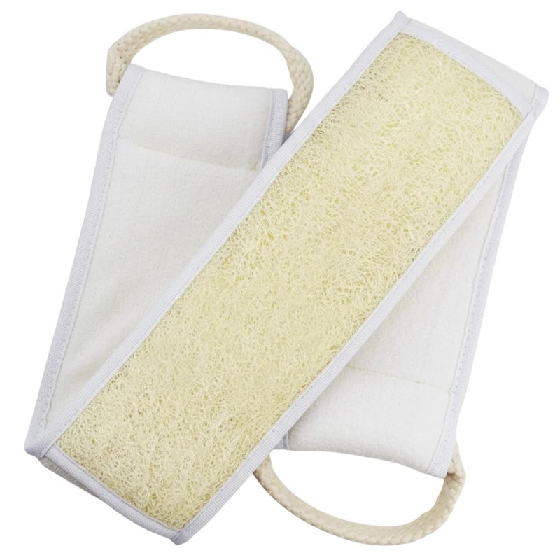 Back Scrubber for Shower, Natural Egyptian Loofah Back Scrubber, Long Handle for Deep Exfoliation, Ideal for Adults with Limited Mobility, Eco-Friendly Bath Accessory