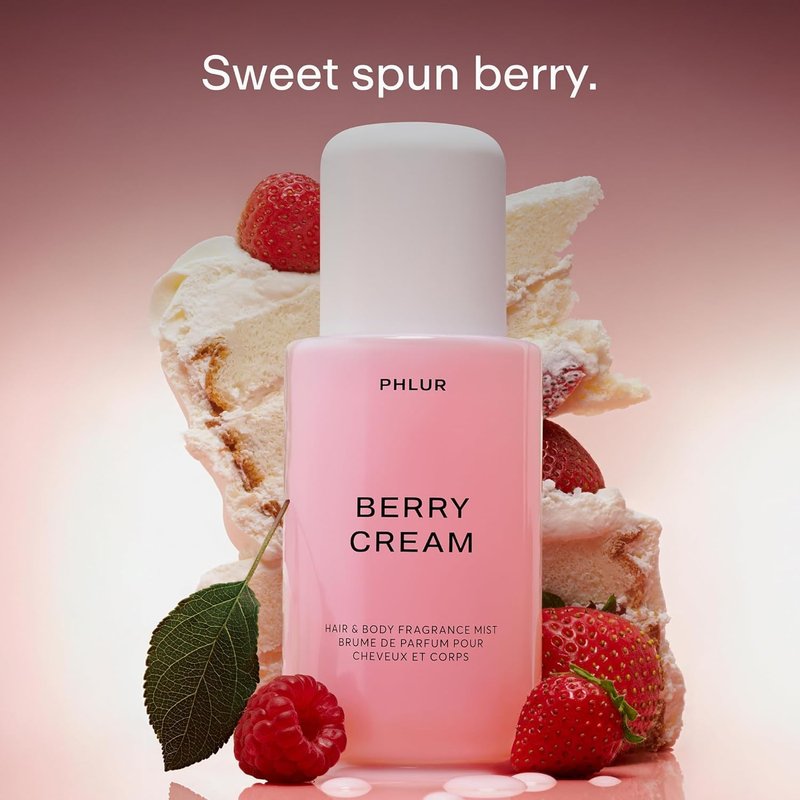 PHLUR Berry Matcha Latte Body Mist Set - Luxurious Hair & Body Perfume for Women | 8 Fl Oz Each