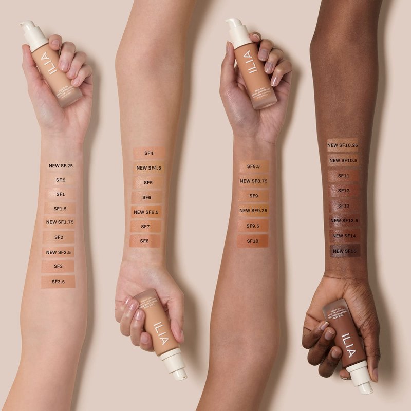 ILIA - True Skin Serum Foundation | Non-comedogenic, Cruelty-Free, Vegan, Weightless Feel, Buildable Coverage, Safe For Sensitive Skin (Grenada SF15)