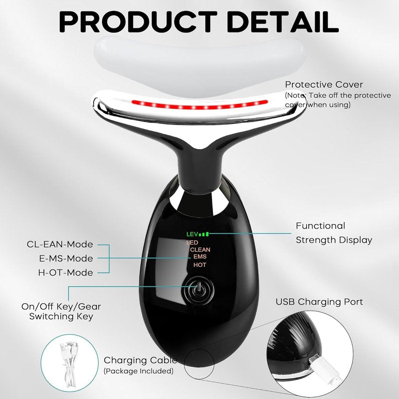 Facial Massager Wand - Portable Skin Care Device for Face & Neck Relief