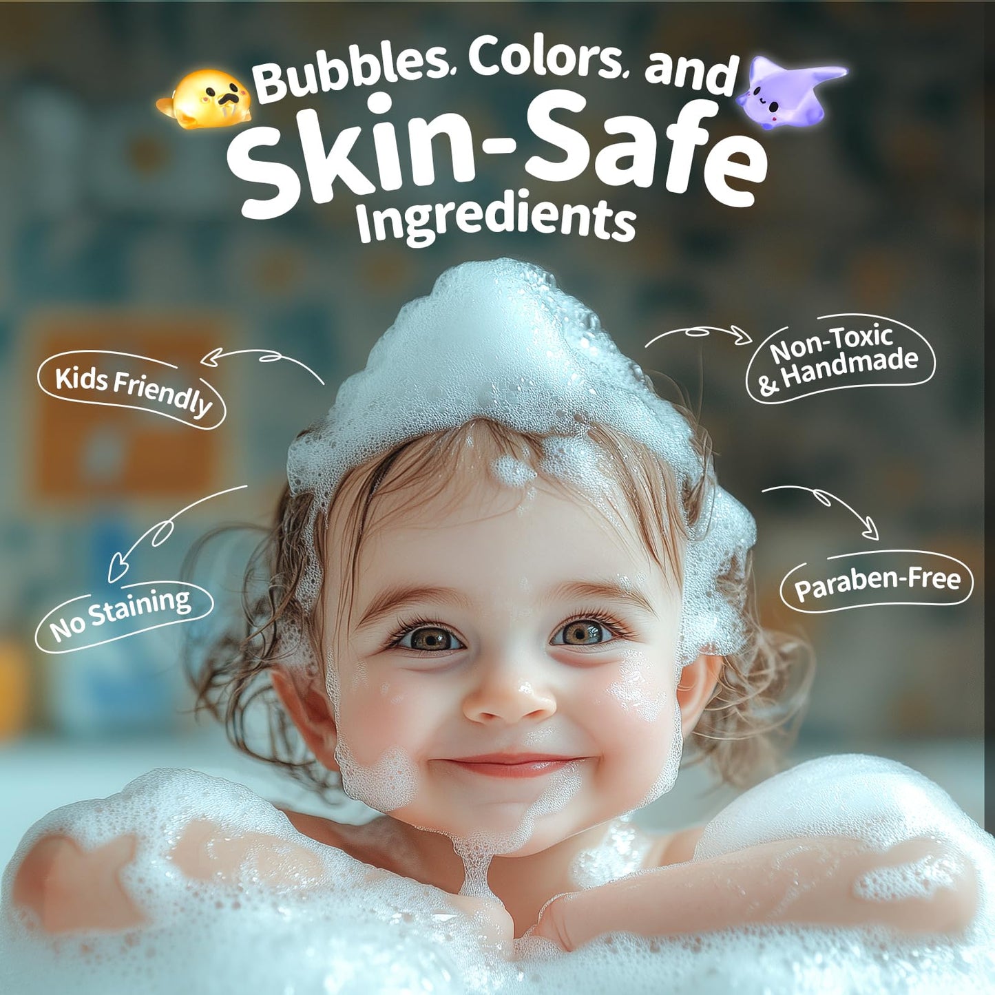 SudsyRoar Bath Bombs for Kids with Surprise Inside – 24 Pack Handmade Bath Bombs with Glow-in-the-Dark Land & Sea Toys, Fizzy Bath Salt Balls, Birthday Party Favors for Boys and Girls
