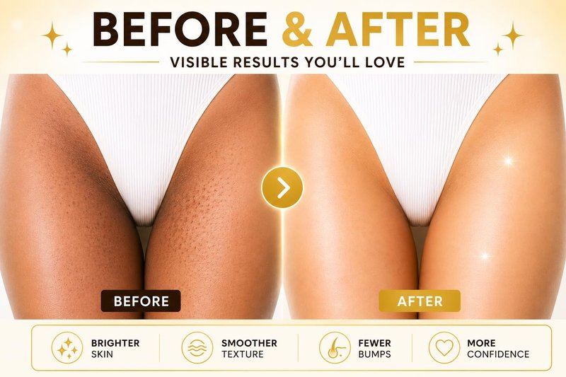 Bikini Area Exfoliator Exfoliating Body Scrub, Brightening Body Exfoliator Exfoliating Scrub, Bump Eraser KP Body Exfoliant Shower Scrub Ingrown Hair Treatment Razor Bump Treatment Body Scrubs 8 OZ