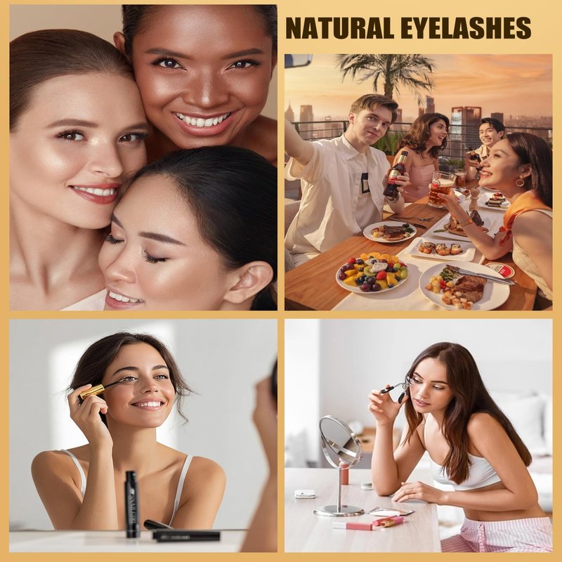Lash Serum with Multi-Peptide & Botanical Antioxidants for the Look of Longer, Fuller Lashes - Formula to Support Healthy & Strong EyeLashes, Nourishing Eyelash Serum for Sensitive Eyes 4 ml