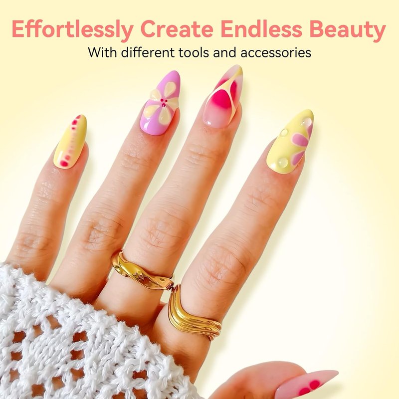 Makartt Clear Blooming Gel - 15ml UV LED Nail Art Polish for Stunning Marble Designs | DIY Flower Effect