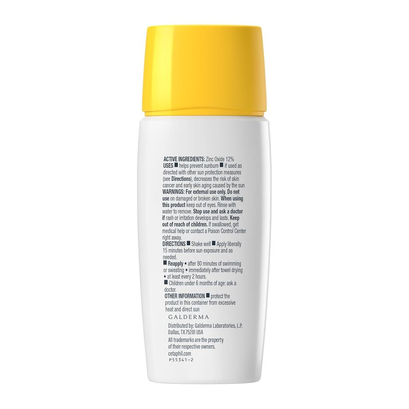 Cetaphil Sheer Mineral Sunscreen - SPF 50 Broad Spectrum UVA/UVB Protection for Sensitive Skin | 1.7 Fl Oz