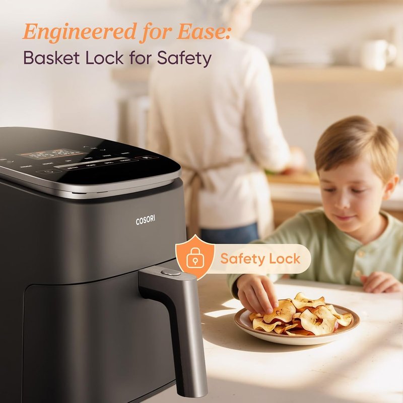 Cosori 9-in-1 TurboBlaze Air Fryer - 6 Qt PFAS-Free Ceramic Coating | Precise Heating for Even Cooking