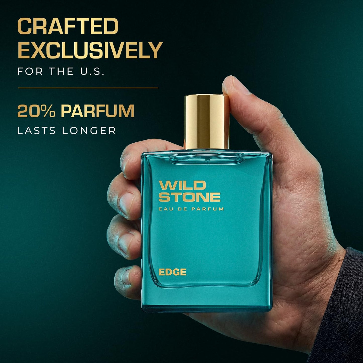 Wild Stone Edge Eau De Parfum - Luxury Men's Fragrance | 3.38oz | Intense Long-Lasting Scent