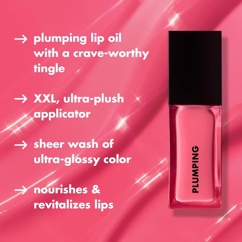 e.l.f. Glow Reviver Plumping Lip Oil - Tinted Lip Plumper for High-Shine, Plump Finish | Vegan & Cruelty-Free, Apricot Feelings