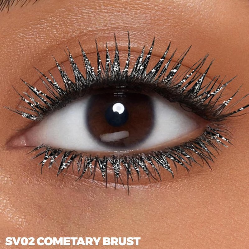 FOCALLURE Glitter Mascara Topper - Long Lasting Silver Shimmer Gel | Quick Dry, Classic Finish
