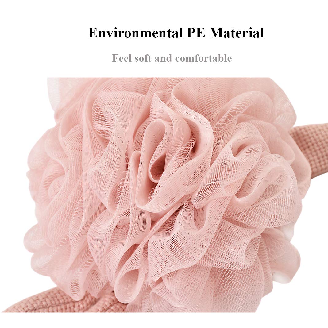 Yisella Loofah Back Scrubber for Shower + Large Lofa Body Sponges Exfoliating