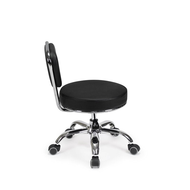 MAYAKOBA Salon Nail Pedicure Stool Pedicure Chair Dayton Black Pneumatic, Adjustable, Rolling Salon Furniture & Equipment