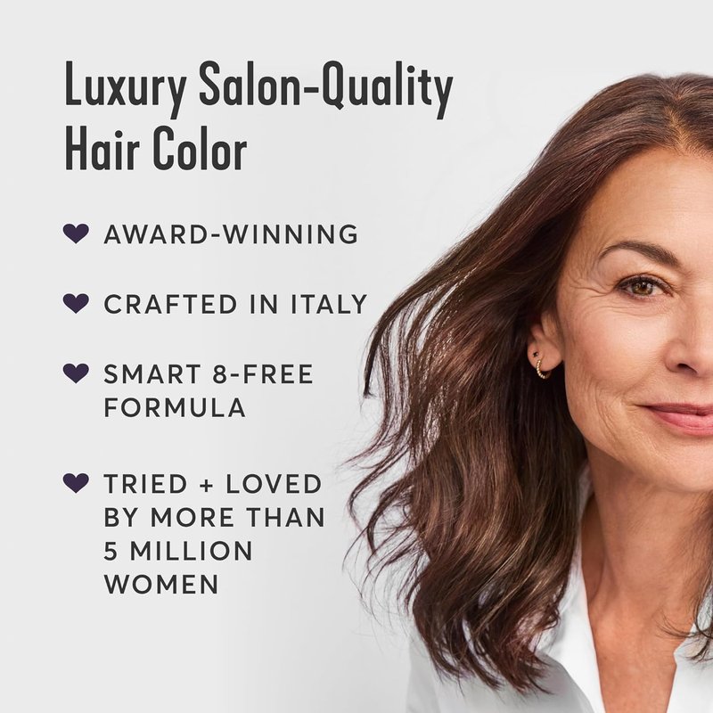 Madison Reed Radiant Hair Color Kit - Dark Brown 5.5NNN with Warm Golden Tones | PPD-Free, Ammonia-Free, 100% Gray Coverage