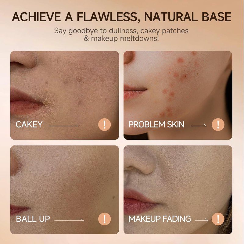 QIANWHITE Foundation Stick Waterproof Natural Nude Makeup, Full Coverage Korean Makeup Skin Tint With Brush for All Skin(CHOCOLATE,0.7 Oz / 20g)