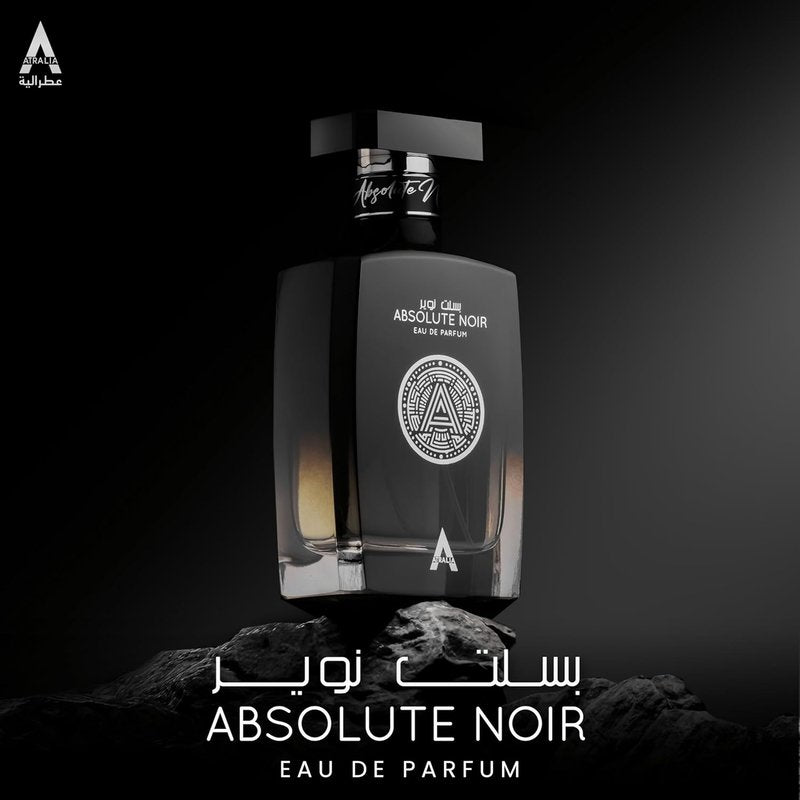 Atralia Absolute Noir Eau De Parfum for Men - Luxurious 100ml Fragrance with Bergamot & Pink Pepper Notes
