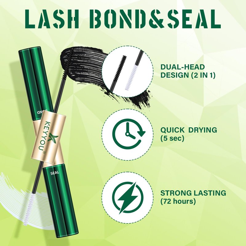 KEYYOU Lash Extension Kit 3D Effect Volume Lash Clusters Flaunt Style 144PCS D Curl Waterproof DIY Kit Flora Inspired Wispy Look LengthLock 8–18mm Ultra-Thin Black Band (PuffSilk V3D01 Kit)