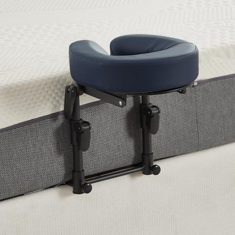 HoMove Massage Headrest for Bed, Adjustable Massage Face Cradle at Home, Portable Bed Massage Head Holder, Massage Table Head Rest for Salon Spa, Face Down Pillow After Eye Surgery, Blue